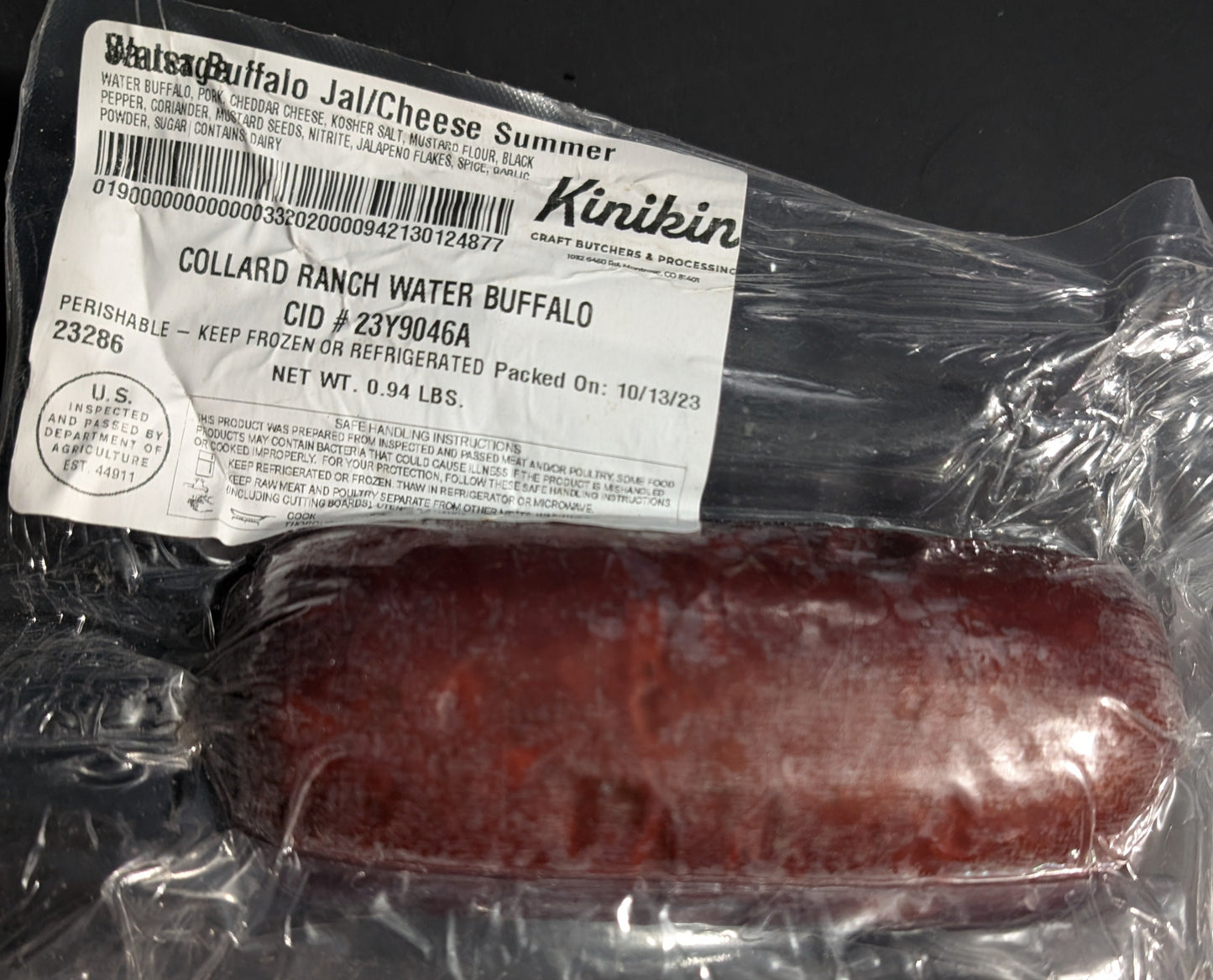 Jalapeno and Cheese Summer Sausage